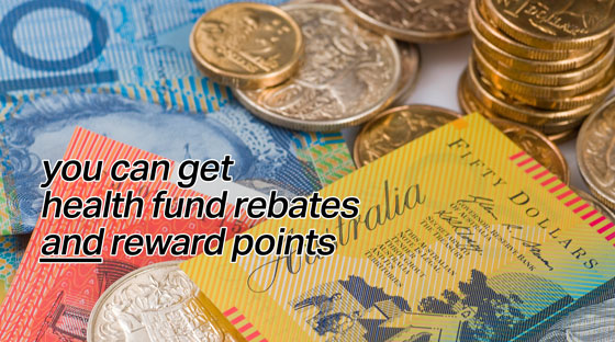 Get a rebate on the spot as well as reward points